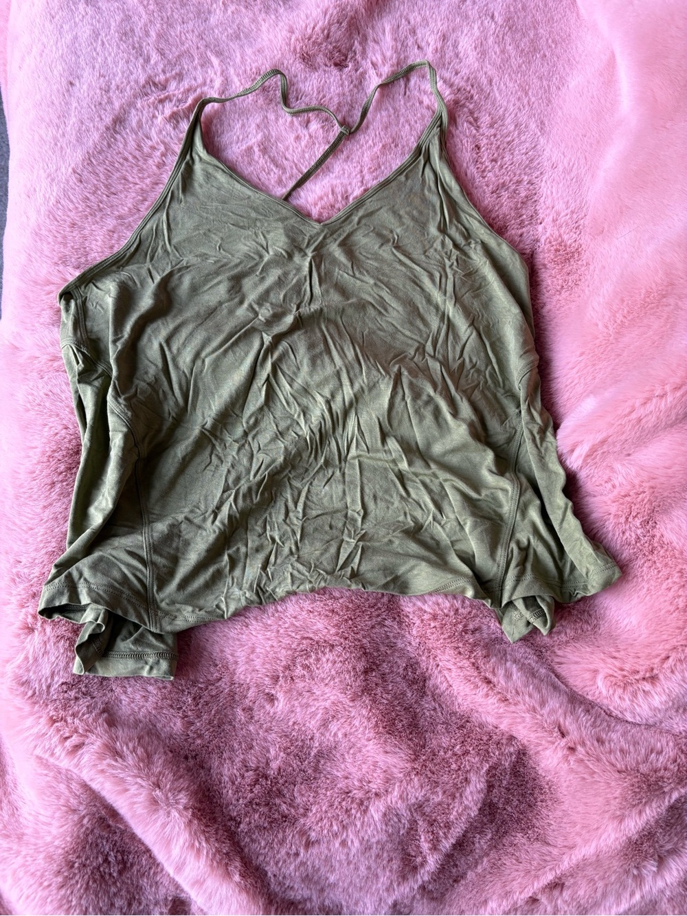 lululemon athletica Olive Green V-Neck Strappy Camisole